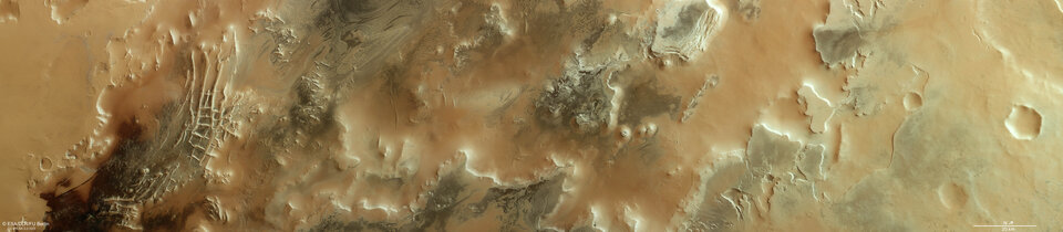 Mars Express sees traces of ‘spiders’ in Mars’s Inca City (click to zoom)