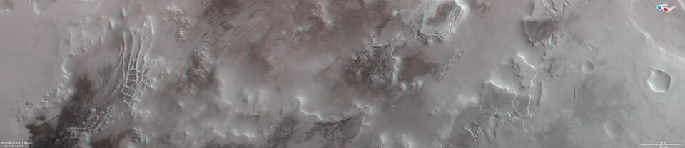 Mars’s Inca City and south polar region in 3D
