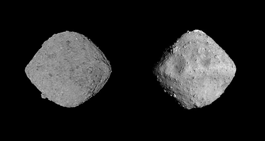 Asteroids Bennu and Ryugu
