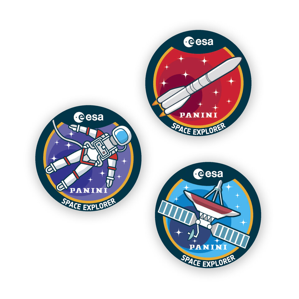Show your passion for space with an astronaut-style iron-on mission patch! There are three different patches to collect.