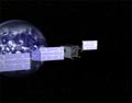 SMART-1 unfolding solar panels