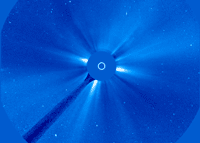 Animation of past images of Comet SOHO-422