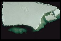 Sea ice floes