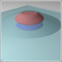 Illustration of GaN/AlN self-assembled quantum dot.