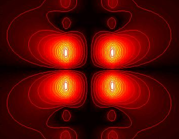 Power density on plasmonic nanostructures