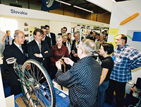 VIPs visit the Belgian fair stand
