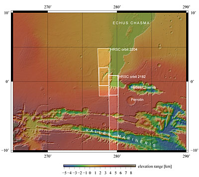 Echus Chasma context map