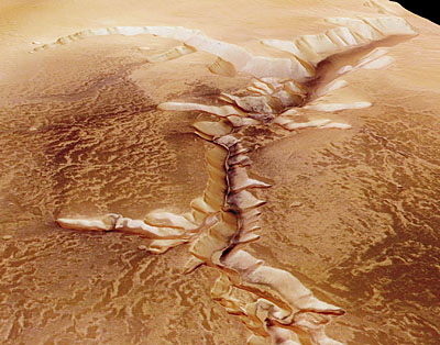 Perspective view of Echus Chasma