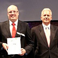 Helmut Drewes (Agrista) and Thomas Beer (ESA GMES)