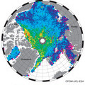 Arctic sea-ice thickness 2011