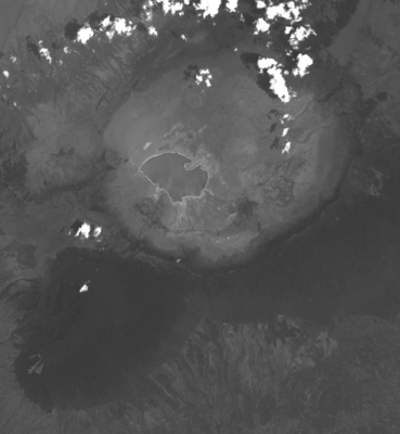 Satellite image of Ngorongoro, 25 October 2000