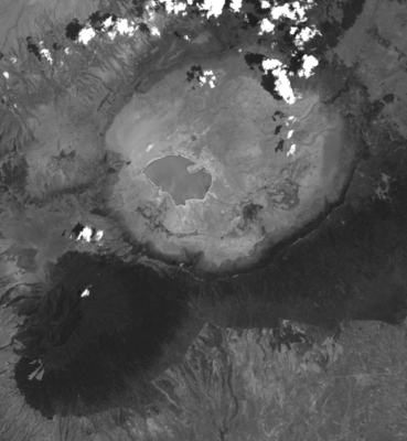 Satellite image of Ngorongoro, 25 October 2000