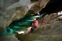 In the cave on first exploration day