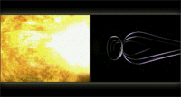Effect of extreme solar activity on Earth's magnetosphere