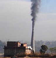 Brick factory near Kathmandu