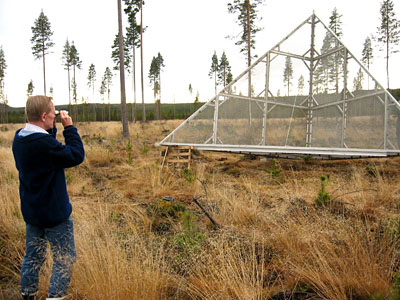 Aligning a huge 5m corner reflector