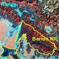 MERIS image of the Bardia National Park's boundaries in 2006