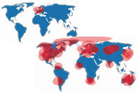 Map showing the proposed coverage of a 30 node GENSO network