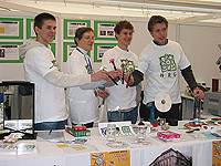 Austrian students at the fair
