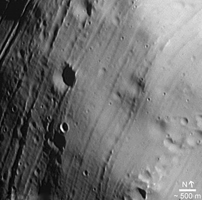 Details of Phobos’s surface