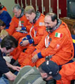 Umberto Guidoni in training