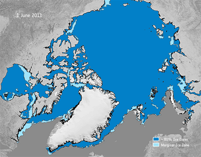 El hielo Ártico se encuentra en mínimos históricos