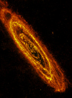 Andromeda Galaxy seen in infrared