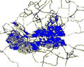 The area covered by the trial