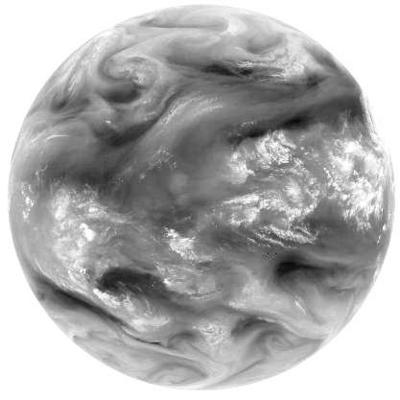 Meteosat satellite image showing the storm