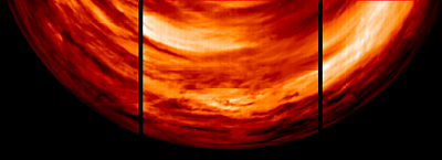 Radiación proveniente de la superficie de Venus. ESA.