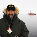 Dr Clemente-Colón aboard the icebreaker Healy