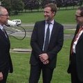 Belgium's science minister tours ESA Redu