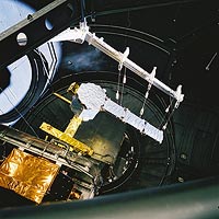 The reduced SMOS payload in the Large Space Simulator