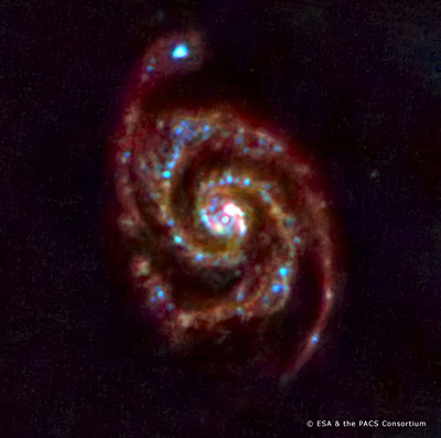 Herschel's test view of M51