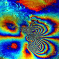 Envisat WSM/IM InSAR image of Bam