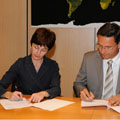 EDRS contract signature