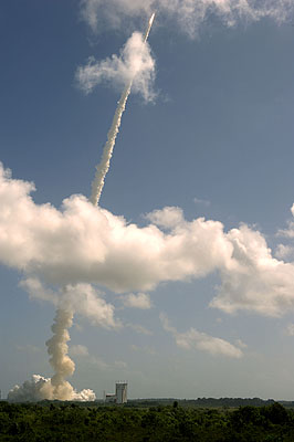 Ariane 5 enclosing Herschel and Planck