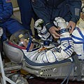 A final test of Roberto Vittori's spacesuit