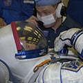 A final test of Roberto Vittori's spacesuit