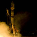 Soyuz-Fregat launch vehicle lifts off