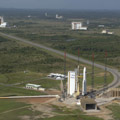 Ariane 5 enclosing Herschel and Planck