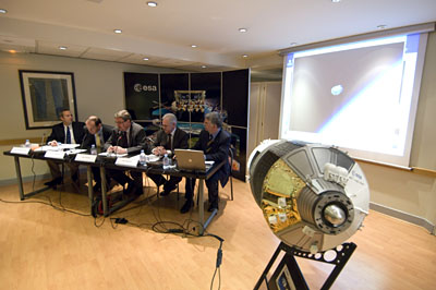 ATV Programme managers brief press in Paris