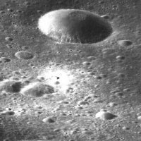 View of lunar crater or is it a dome?