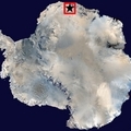 Blue ice region in Antarctica