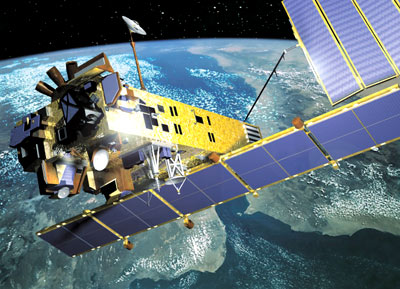 Satellite Envisat de l'ESA (crédit : EADS Astrium)