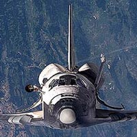 Space Shuttle Discovery in orbit