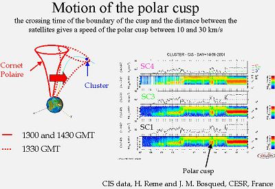 Motion of the polar cusp