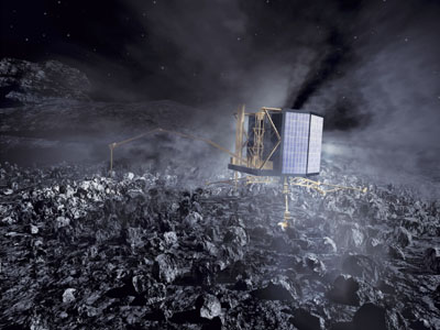 Artist view of the Rosetta lander