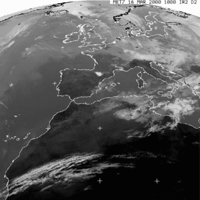 Meteosat image, 16 March 2000