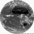 Meteosat image in the thermal infrared channel, 21 December 1997